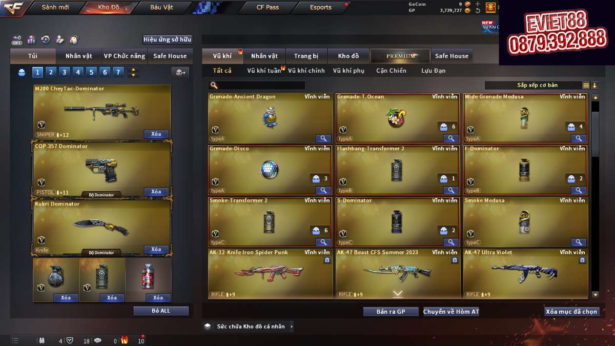 shop acc cf uy tin gia re